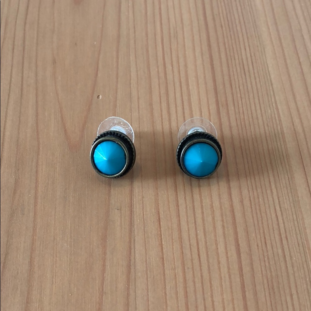 Turquoise stud earrings